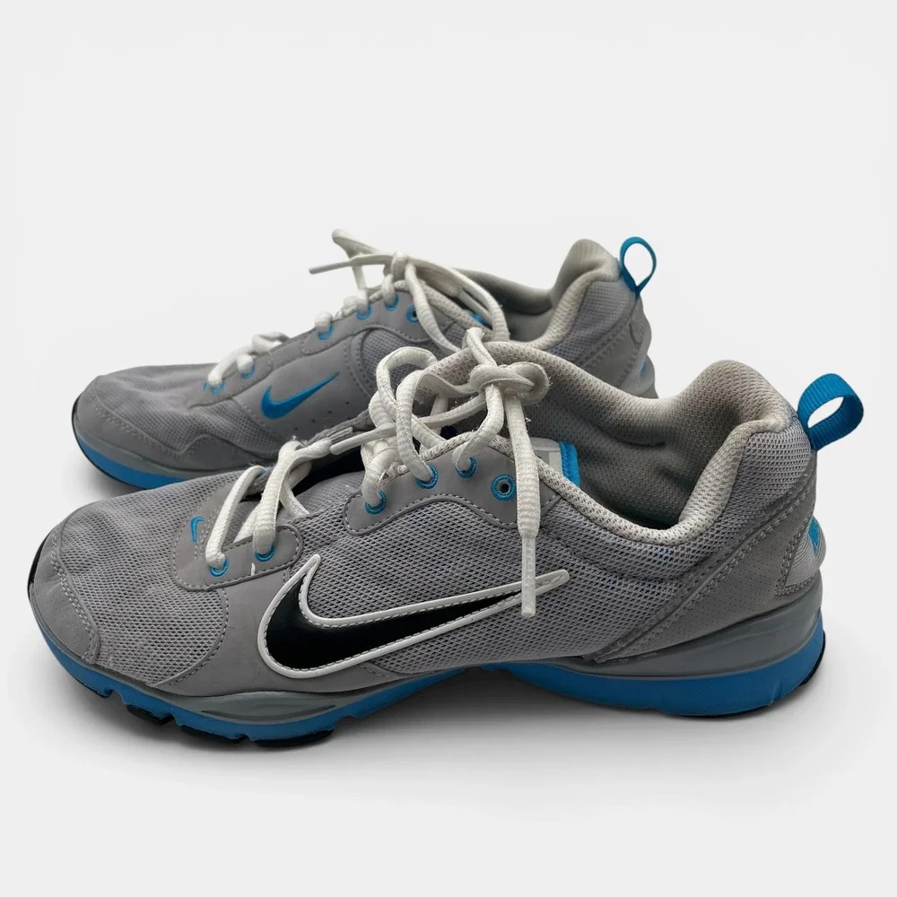 Nike Flex TR Running Shoes Grey Blue Womens 8.5 Low Top Sneakers 443836-003 - Picture 3 of 8